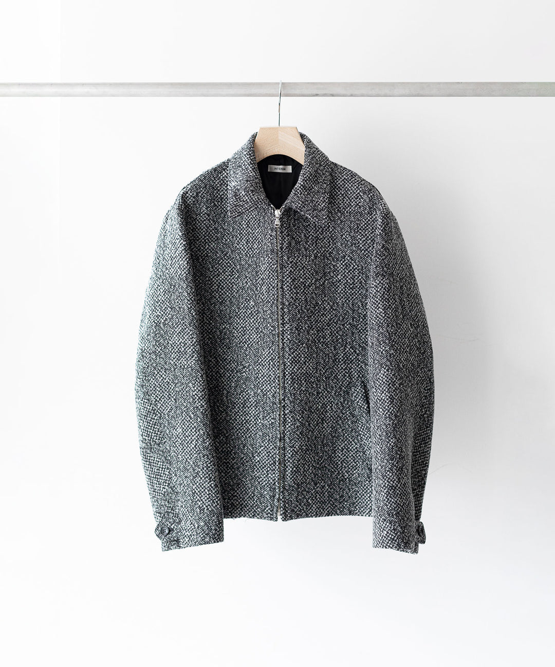 INTÉRIM インテリム 23AW LIMITED BIG DOT DONEGAL HARRINGTON JACKET - GRAY DOTS sessionセッション福岡セレクトショップ 公式通販サイト