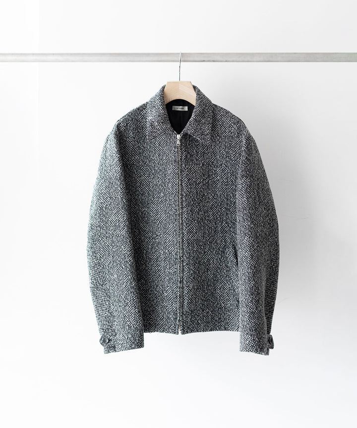 INTÉRIM インテリム 23AW LIMITED BIG DOT DONEGAL HARRINGTON JACKET - GRAY DOTS sessionセッション福岡セレクトショップ 公式通販サイト