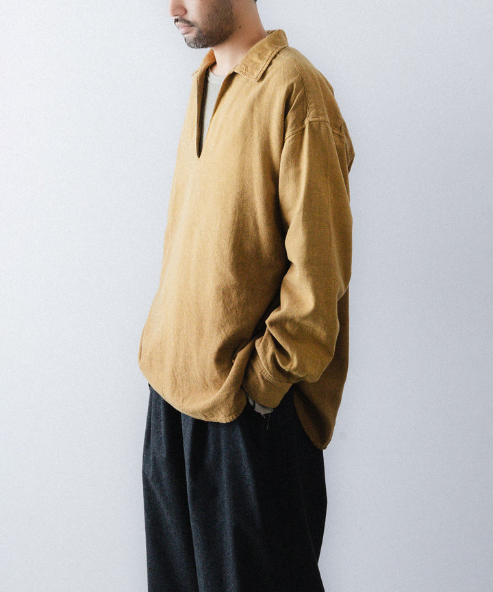 concause-コンコースのSKIPPER SHIRT(SOLID)のCAMEL公式通販サイトsession福岡セレクトショップ