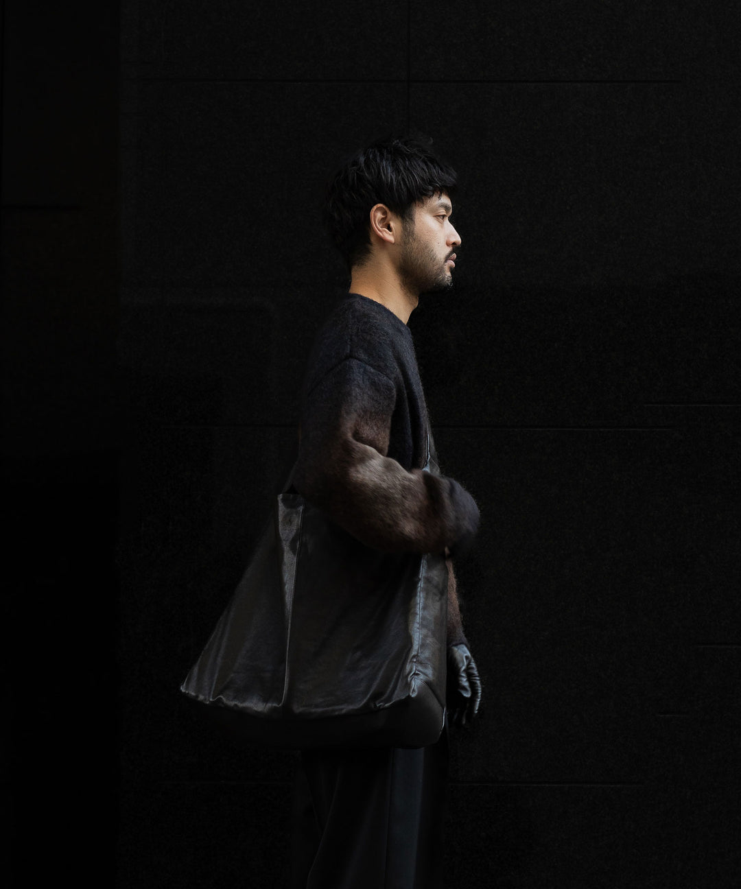 stein(シュタイン)の24SSコレクションSHOULDER BAGのBLACK(LEATHER) 公式通販サイトsession福岡セレクトショップ