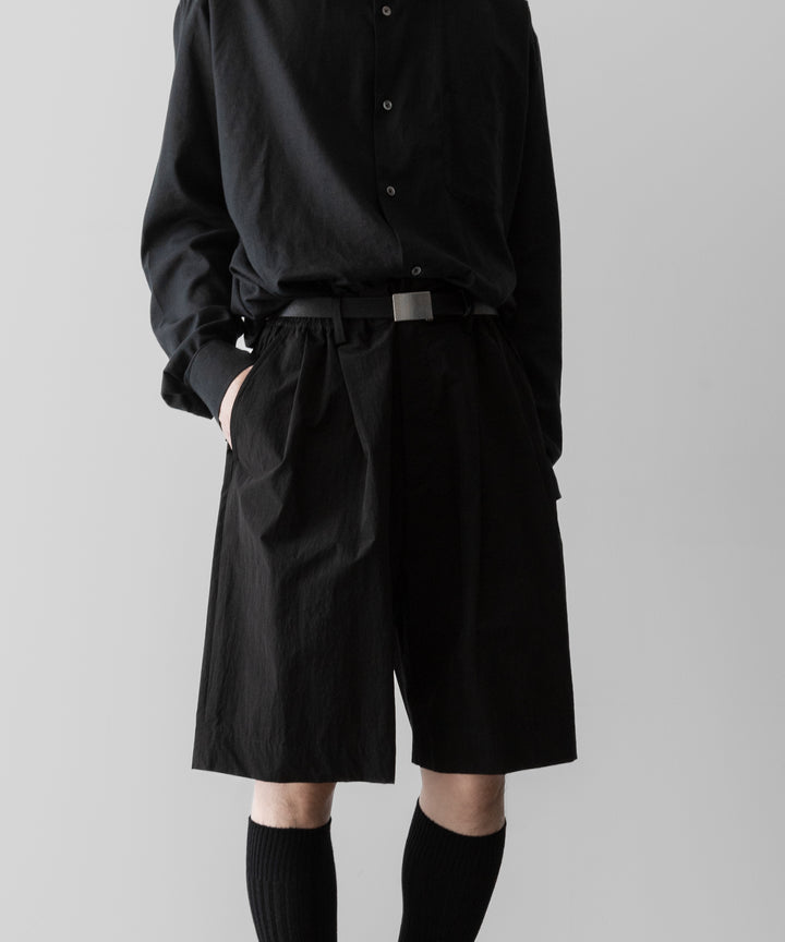 ssstein(シュタイン)のWINDPROOF NYLON WIDE EASY SHORT TROUSERS - BLACKの公式通販サイトsession福岡セレクトショップ