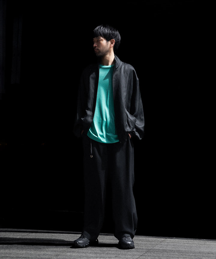 ssstein(シュタイン)のVIS/LI BRIGHT TWILL SHIRRED LIGHT ZIP JACKET - DARK CHARCOALの公式通販サイトsession福岡セレクトショップ