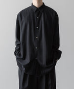 画像をギャラリービューアに読み込む, KANEMASA PHIL. カネマサフィルの36G IDEAL WOOL STRIPE SHIRT - BLACK SPの公式通販サイトsession福岡セレクトショップ
