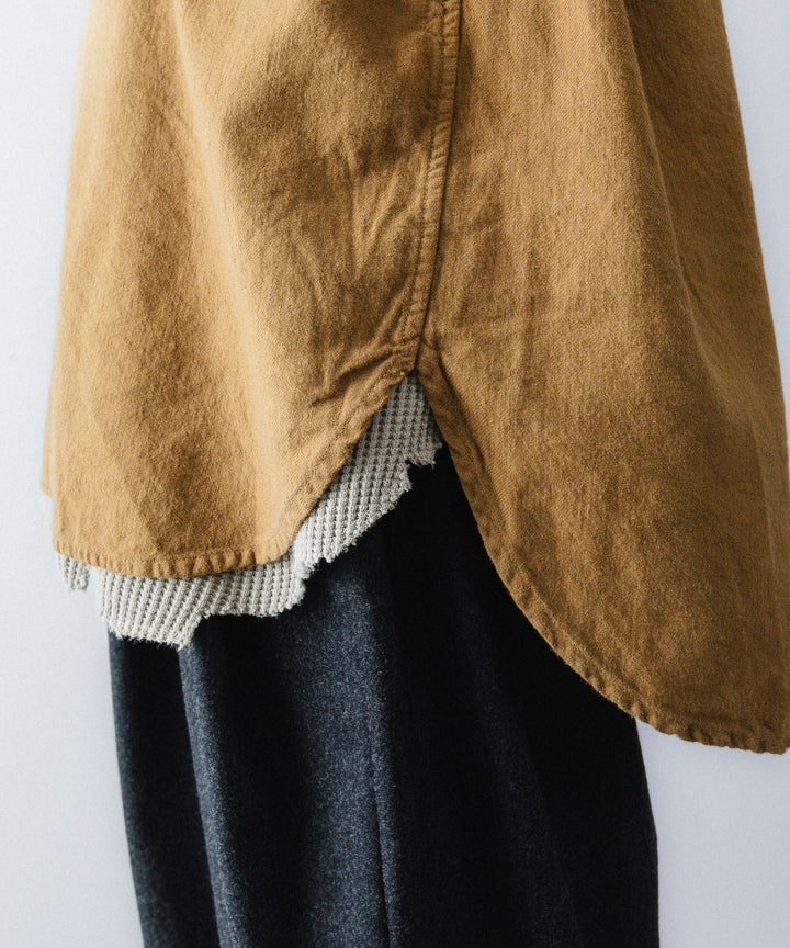 concause-コンコースのSKIPPER SHIRT(SOLID)のCAMEL公式通販サイトsession福岡セレクトショップ