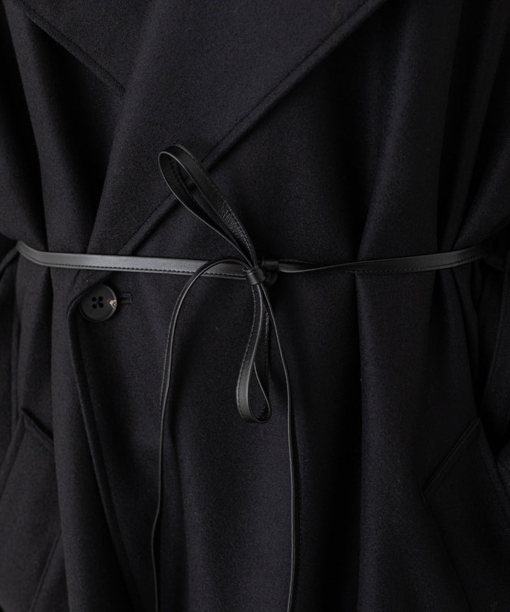stein(シュタイン)の23AWコレクションのOVERESIZED DOUBLE BREASTED COATのBLACK