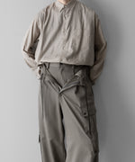 画像をギャラリービューアに読み込む, ssstein(シュタイン)のC/SI TWILL OVERSIZED REGULAR COLLAR SHIRT - GREIGEの公式通販サイトsession福岡セレクトショップ
