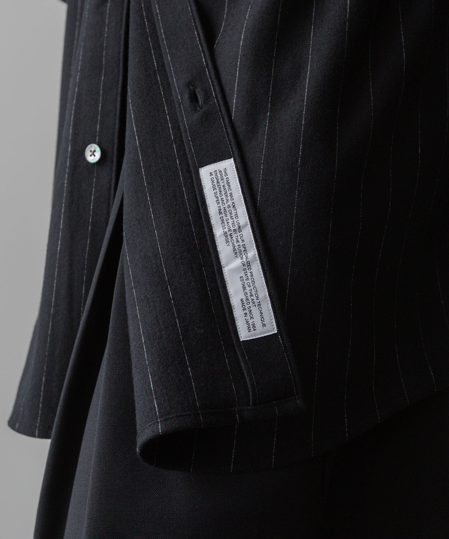 KANEMASA PHIL. カネマサフィルの36G IDEAL WOOL STRIPE SHIRT - BLACK SPの公式通販サイトsession福岡セレクトショップ