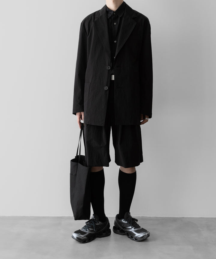 ssstein(シュタイン)のWINDPROOF NYLON WIDE EASY SHORT TROUSERS - BLACKの公式通販サイトsession福岡セレクトショップ