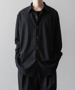 画像をギャラリービューアに読み込む, KANEMASA PHIL. カネマサフィルの36G IDEAL WOOL STRIPE SHIRT - BLACK SPの公式通販サイトsession福岡セレクトショップ
