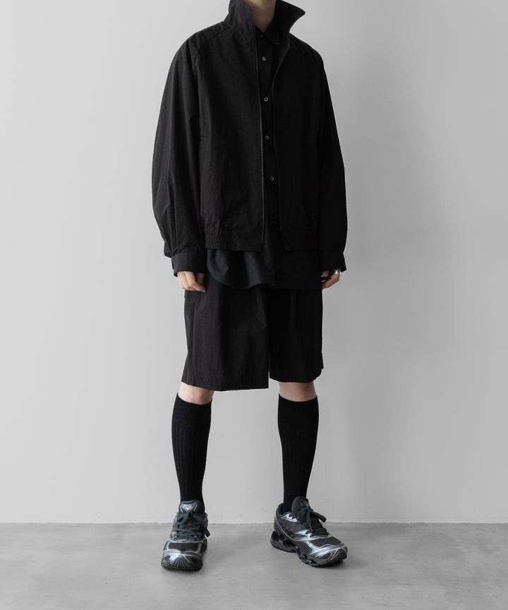 ssstein(シュタイン)のWINDPROOF NYLON WIDE EASY SHORT TROUSERS - BLACKの公式通販サイトsession福岡セレクトショップ