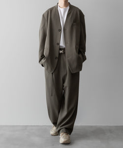 【UJOH】STOLE JKT - MOSS GRAY