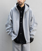 画像をギャラリービューアに読み込む, ssstein(シュタイン)のCOTTON DOUBLE KNIT TUCKED ZIP HOODIE - TOP GREYの公式通販サイトsession福岡セレクトショップ
