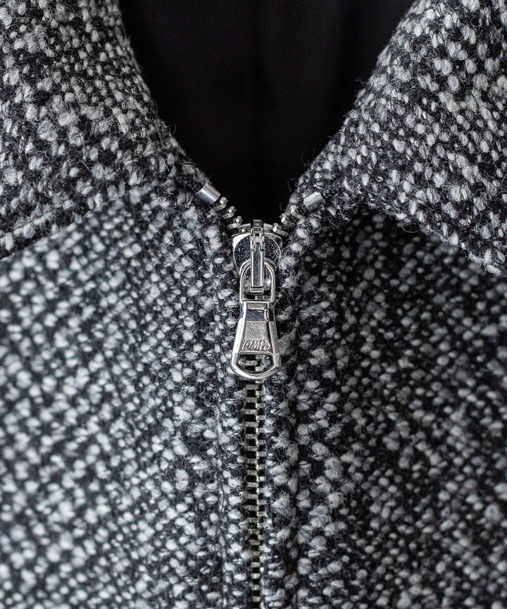 INTÉRIM インテリム 23AW LIMITED BIG DOT DONEGAL HARRINGTON JACKET - GRAY DOTS sessionセッション福岡セレクトショップ 公式通販サイト