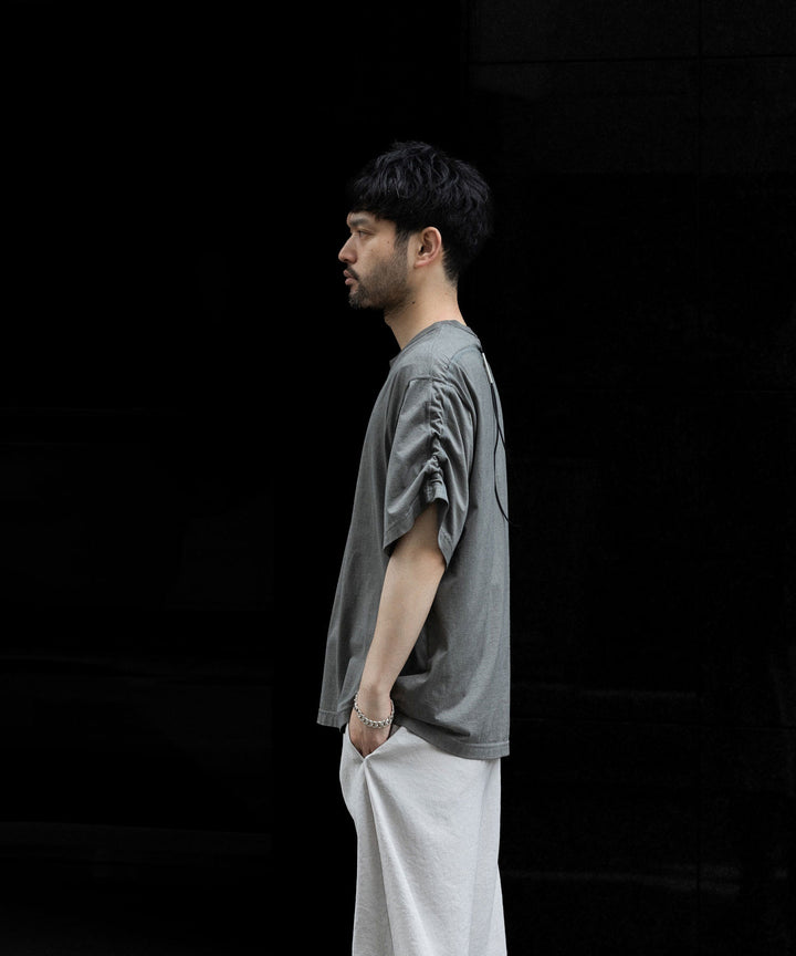 VEIN ヴェインの100/3 SUEDE JERSEY DISTRESSED VESSEL S/S TEE - GRAYの公式通販サイトsession福岡セレクトショップ