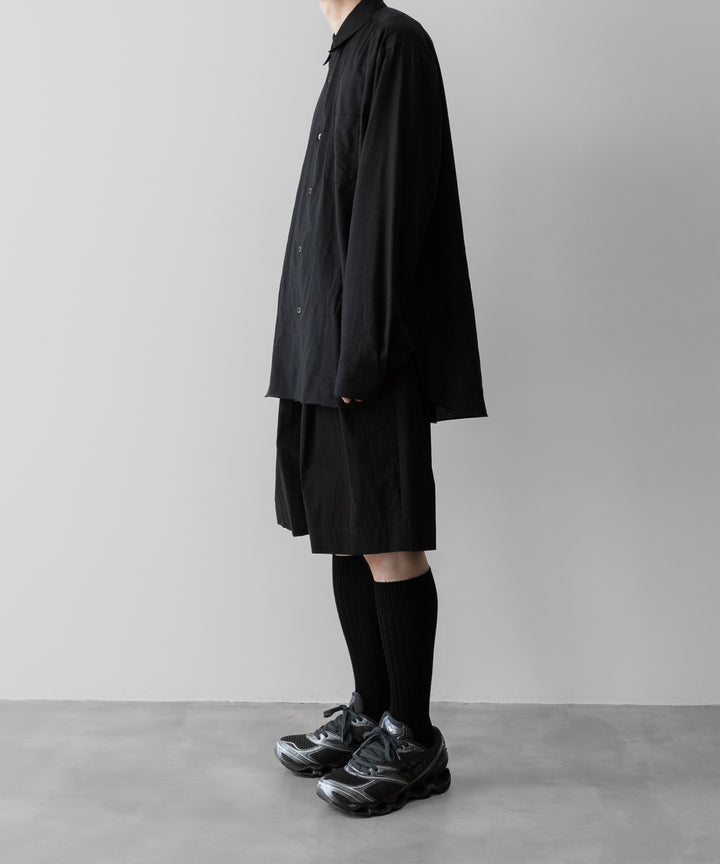 ssstein(シュタイン)のWINDPROOF NYLON WIDE EASY SHORT TROUSERS - BLACKの公式通販サイトsession福岡セレクトショップ