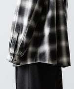 画像をギャラリービューアに読み込む, SUBLATIONS サブレーションズOMBRE CHECK RELAX FIT SHIRTのBLACK 公式通販サイトsession福岡セレクトショップ
