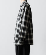 画像をギャラリービューアに読み込む, SUBLATIONS サブレーションズOMBRE CHECK RELAX FIT SHIRTのBLACK 公式通販サイトsession福岡セレクトショップ
