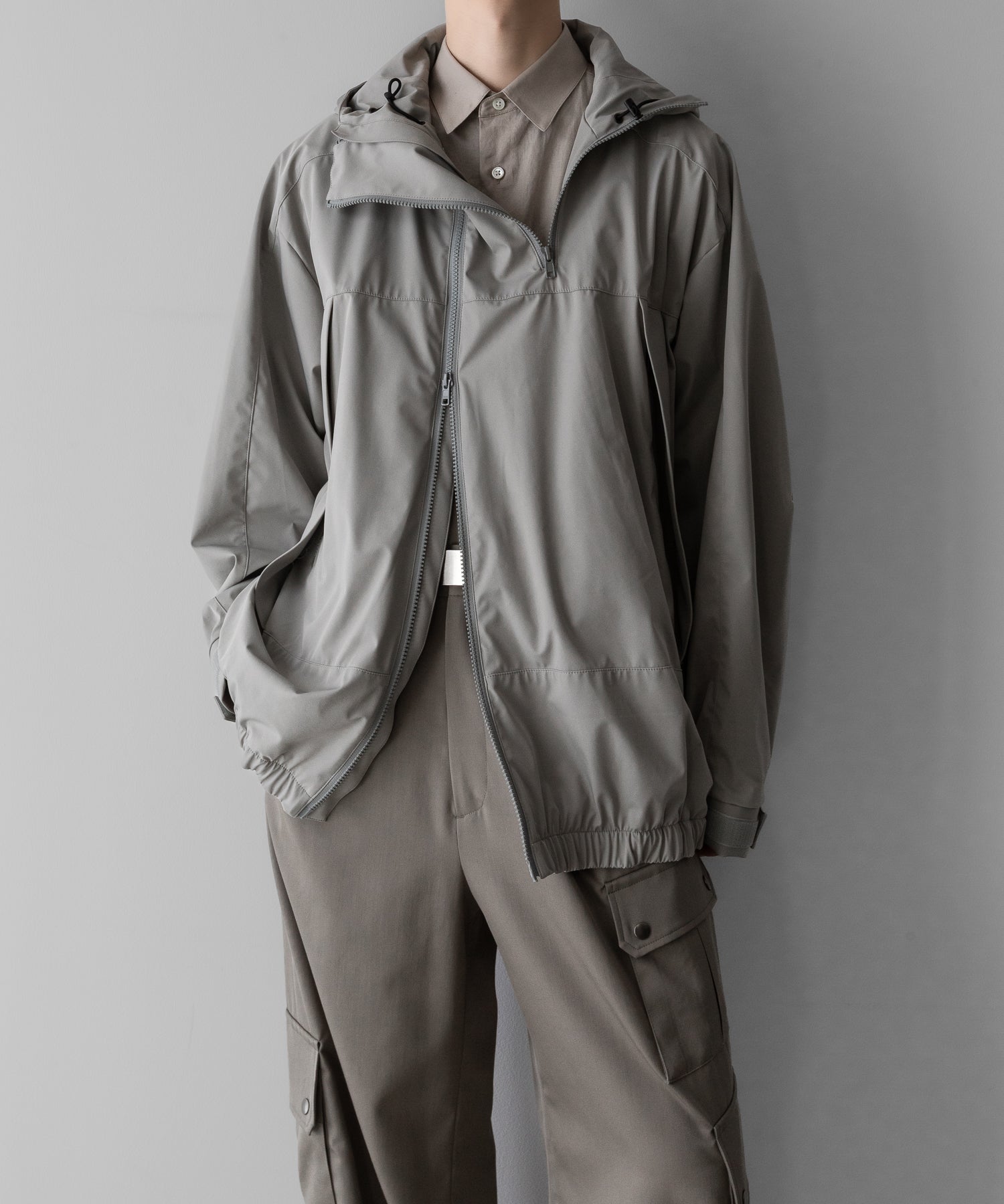 ssstein(シュタイン)のC/SI TWILL OVERSIZED REGULAR COLLAR SHIRT - GREIGEの公式通販サイトsession福岡セレクトショップ