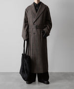 画像をギャラリービューアに読み込む, ssstein(シュタイン)の24AWコレクション OVERSIZED MAXI-LENGTH PEAKED LAPEL COAT - GLEN CHECK 公式通販サイトsession福岡セレクトショップ
