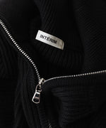 画像をギャラリービューアに読み込む, INTÉRIM - インテリムのWOOL SILK CASHMERE DEAD STOCK YARN DOUBLE RIB HALF ZIP KNITのBLACK公式通販サイトsession福岡セレクトショップ
