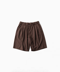 かんまさ KANEMASA PHIL.】36G NYLON TUCK EASY SHORTS - BROWN DYE | 公式通販