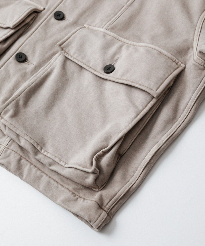 KANEMASA PHIL. カネマサフフィル36G FINE SWEAT WORK JACKETのBEIGE KHAKI PIGMENT公式通販サイトsession福岡セレクトショップ