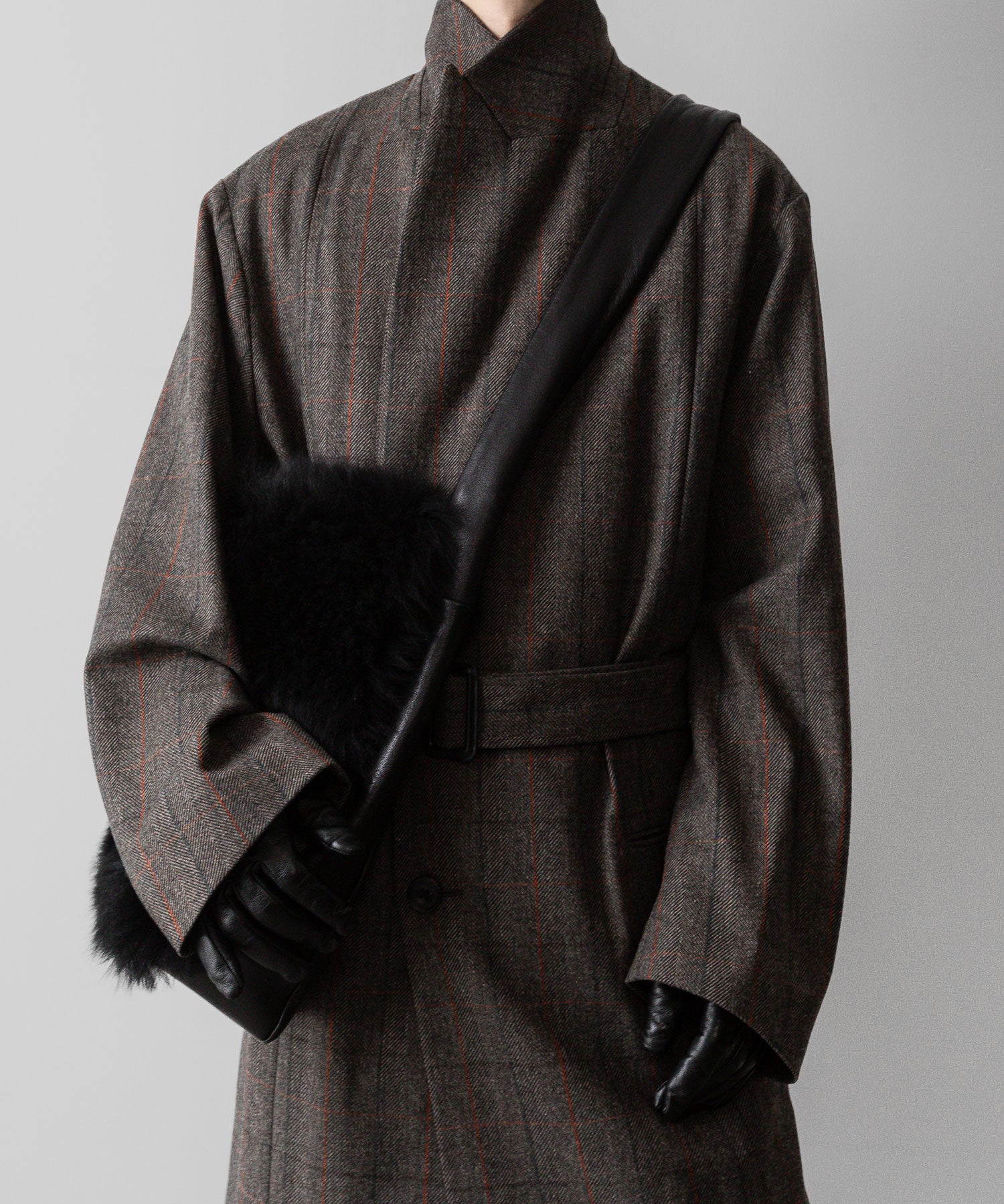 ssstein(シュタイン)の24AWコレクション OVERSIZED MAXI-LENGTH PEAKED LAPEL COAT - GLEN CHECK 公式通販サイトsession福岡セレクトショップ