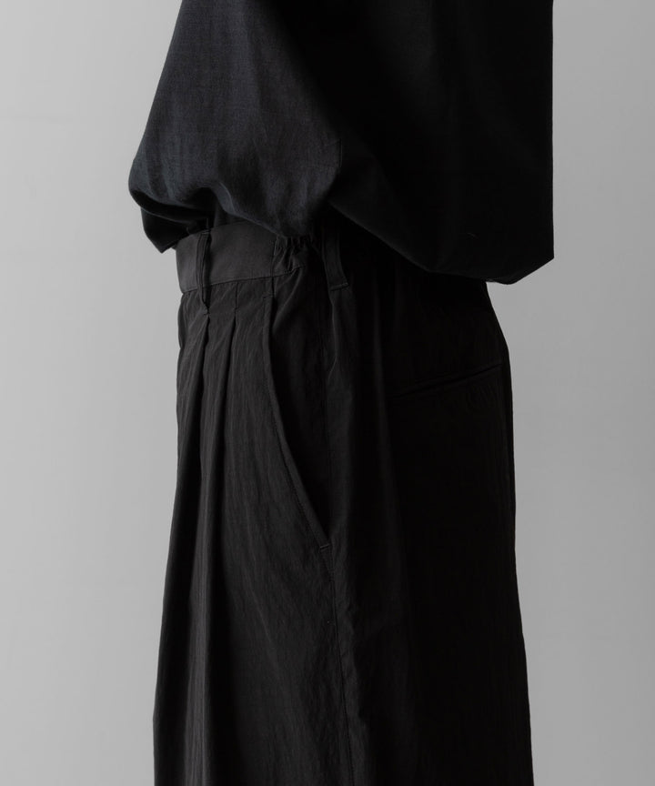 ssstein(シュタイン)のWINDPROOF NYLON WIDE EASY TROUSERS - BLACKの公式通販サイトsession福岡セレクトショップ