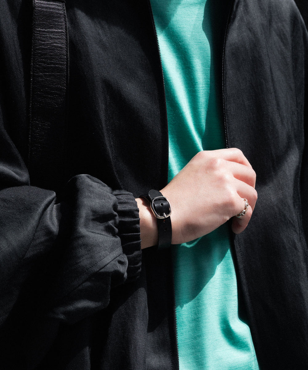 ATTACHMENT アタッチメントのCOW LEATHER BRACELET - BLACKの公式通販サイトsession福岡セレクトショップ