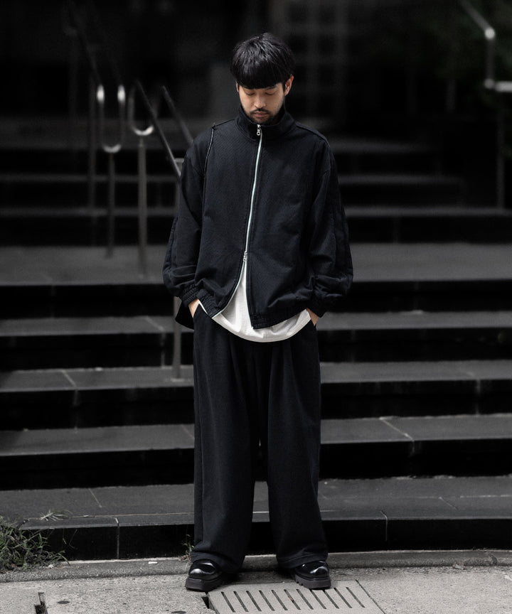 KANEMASA PHIL. カネマサフィル 36G NEEDLE PUNCH WIDE SLACKSのBLACK 公式通販サイトsession福岡セレクトショップ