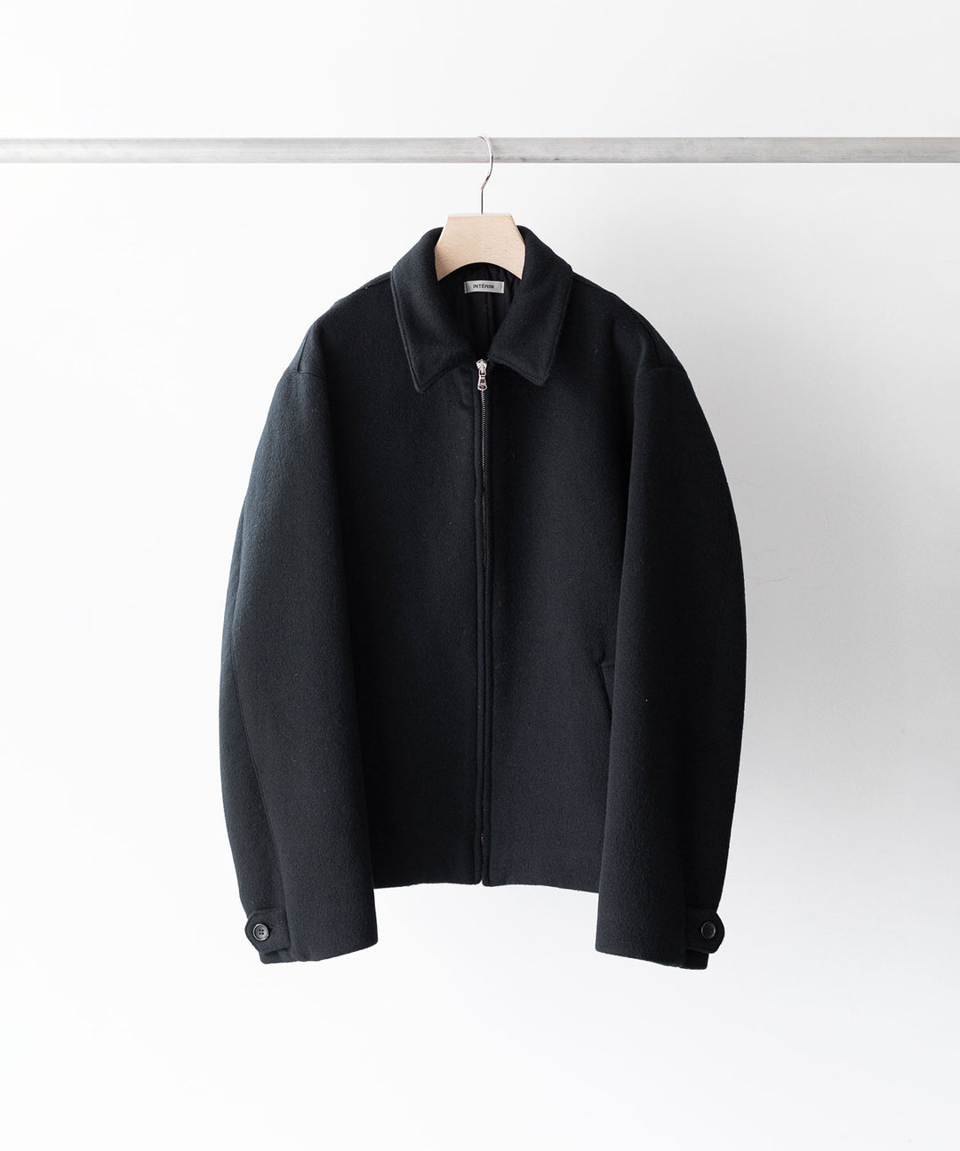 INTÉRIM インテリム 23AW LIMITED DOUBLE FACE CASHMERE HARRINGTON JACKET - BLACK sessionセッション福岡セレクトショップ 公式通販サイト