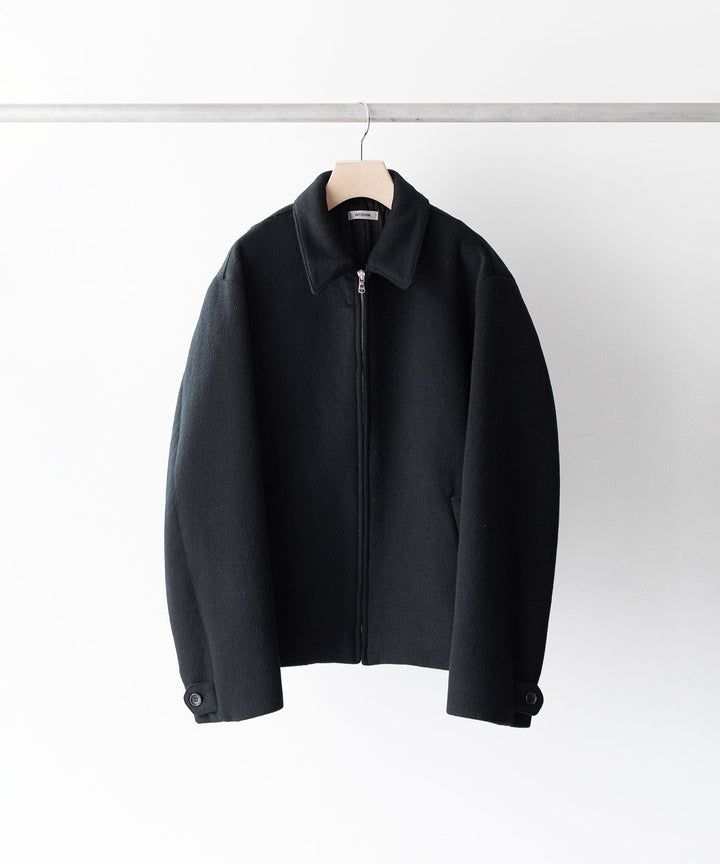 INTÉRIM インテリム 23AW LIMITED DOUBLE FACE CASHMERE HARRINGTON JACKET - BLACK sessionセッション福岡セレクトショップ 公式通販サイト