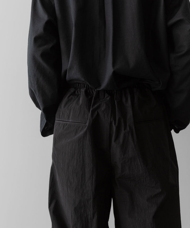 ssstein(シュタイン)のWINDPROOF NYLON WIDE EASY TROUSERS - BLACKの公式通販サイトsession福岡セレクトショップ