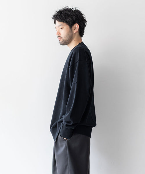 stein / シュタイン】COTTON CASHMERE KNIT LS - BLACK | 公式通販