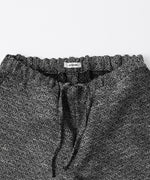 画像をギャラリービューアに読み込む, INTÉRIM - インテリムのDOUBLE SIDED JACQUARD TWEED DEAD STOCK WIDE DRESS EASY PANTSのBLACK
