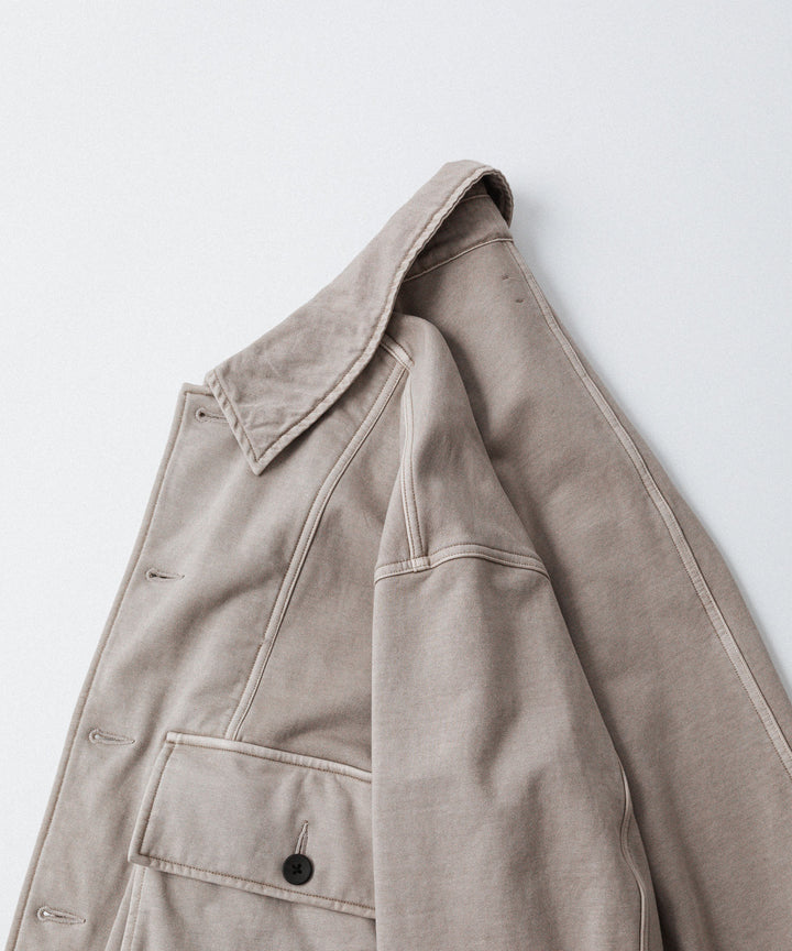KANEMASA PHIL. カネマサフフィル36G FINE SWEAT WORK JACKETのBEIGE KHAKI PIGMENT公式通販サイトsession福岡セレクトショップ