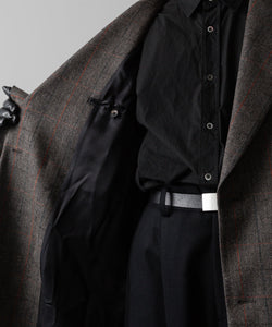 ssstein(シュタイン)の24AWコレクション OVERSIZED MAXI-LENGTH PEAKED LAPEL COAT - GLEN CHECK 公式通販サイトsession福岡セレクトショップ