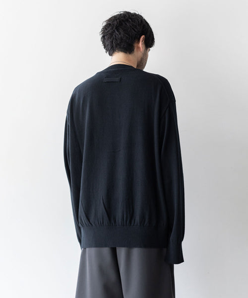 stein / シュタイン】COTTON CASHMERE KNIT LS - BLACK | 公式通販