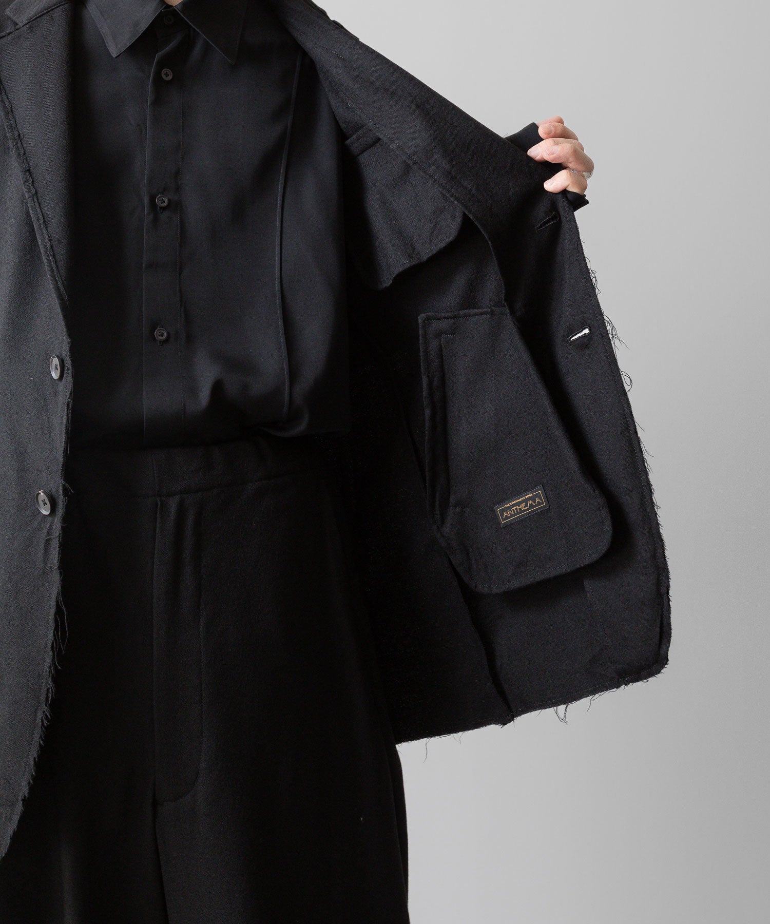  ANTHEM Aアンセムエー のBROKEN FLANNEL 2B JACKET - BLACKの公式通販サイトsession福岡セレクトショップ