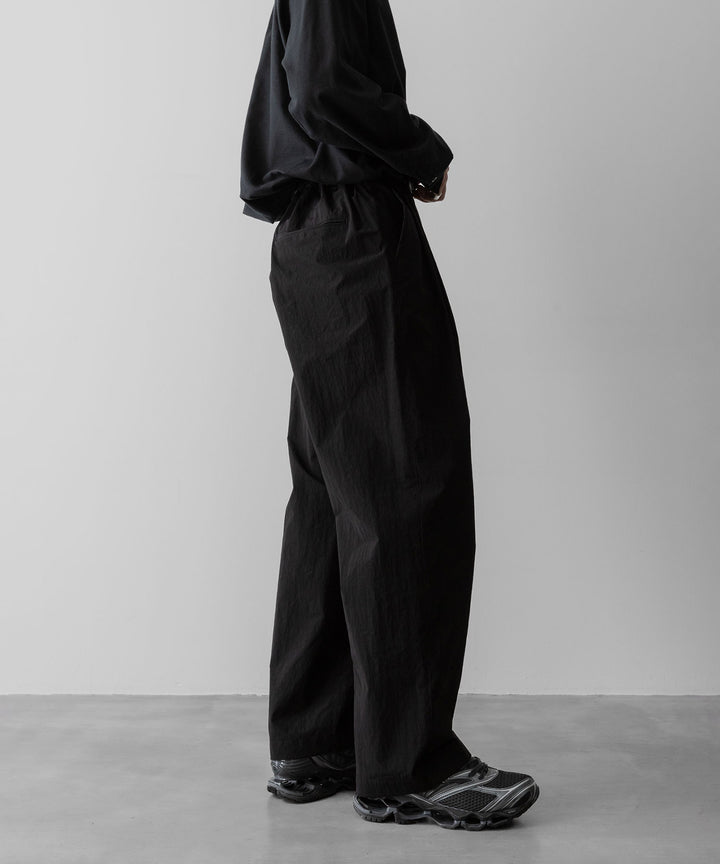 ssstein(シュタイン)のWINDPROOF NYLON WIDE EASY TROUSERS - BLACKの公式通販サイトsession福岡セレクトショップ