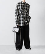 画像をギャラリービューアに読み込む, SUBLATIONS サブレーションズOMBRE CHECK RELAX FIT SHIRTのBLACK 公式通販サイトsession福岡セレクトショップ
