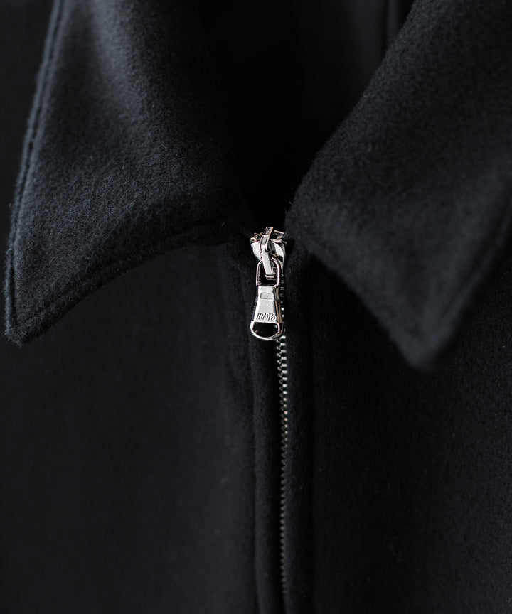INTÉRIM インテリム 23AW LIMITED DOUBLE FACE CASHMERE HARRINGTON JACKET - BLACK sessionセッション福岡セレクトショップ 公式通販サイト