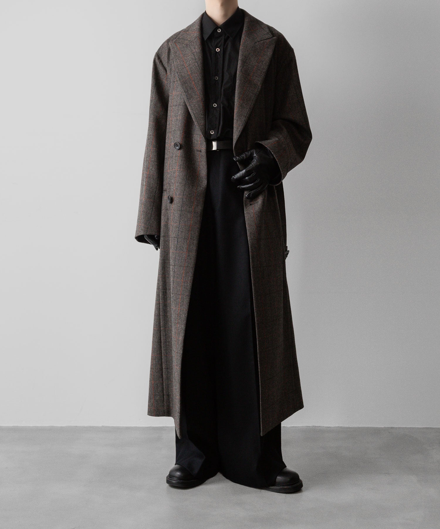 ssstein(シュタイン)の24AWコレクション OVERSIZED MAXI-LENGTH PEAKED LAPEL COAT - GLEN CHECK 公式通販サイトsession福岡セレクトショップ