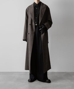 ssstein(シュタイン)の24AWコレクション OVERSIZED MAXI-LENGTH PEAKED LAPEL COAT - GLEN CHECK 公式通販サイトsession福岡セレクトショップ