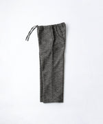画像をギャラリービューアに読み込む, INTÉRIM - インテリムのDOUBLE SIDED JACQUARD TWEED DEAD STOCK WIDE DRESS EASY PANTSのBLACK
