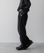 画像をギャラリービューアに読み込む, KANEMASA PHIL. カネマサフィルの36G WOOL STRIPE EASY TROUSERS - BLACK SPの公式通販サイトsession福岡セレクトショップ
