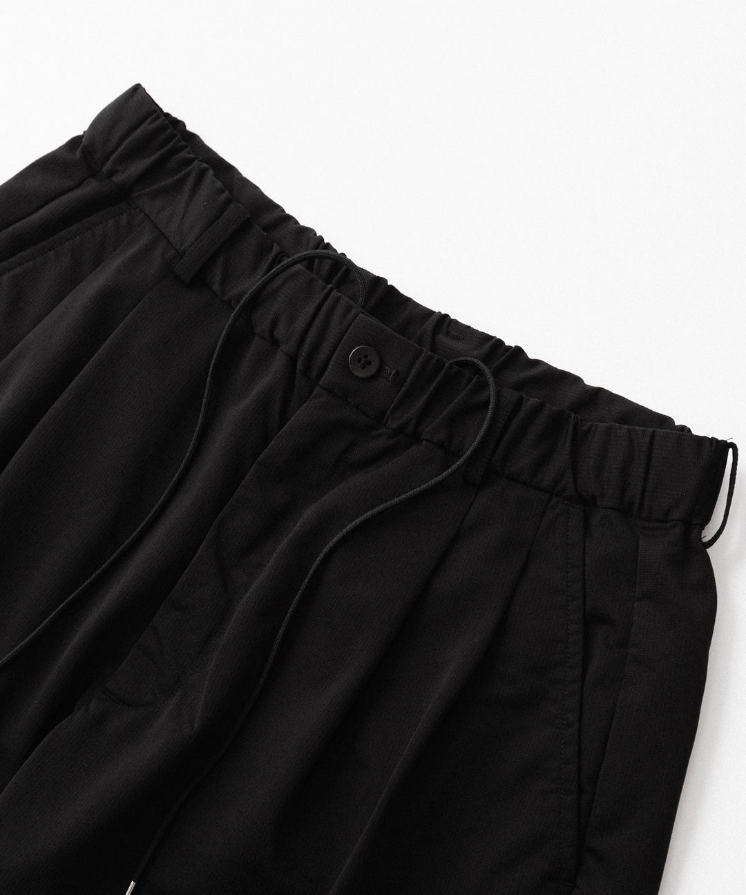 KANEMASA PHIL. カネマサフィルの36G NYLON TUCK EASY SHORTSのBLACK DYE 公式通販サイトsession福岡セレクトショップ