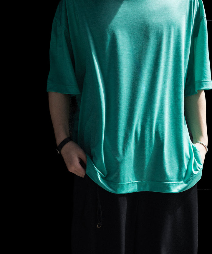 KANEMASA PHIL. カネマサフィルの36G WOOL SS TEEのTURQUOISEの公式通販サイトsession福岡セレクトショップ