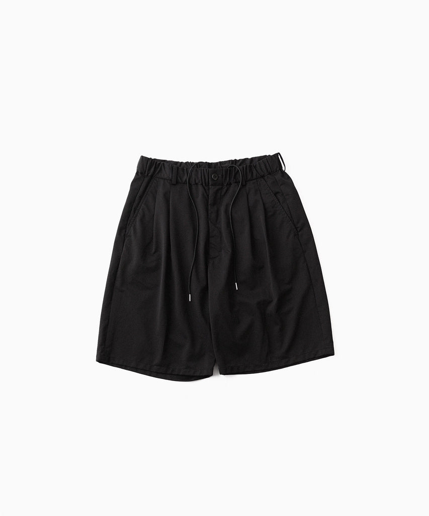 KANEMASA PHIL.】36G NYLON TUCK EASY SHORTS - BLACK DYE | 公式通販