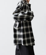 画像をギャラリービューアに読み込む, SUBLATIONS サブレーションズOMBRE CHECK RELAX FIT SHIRTのBLACK 公式通販サイトsession福岡セレクトショップ
